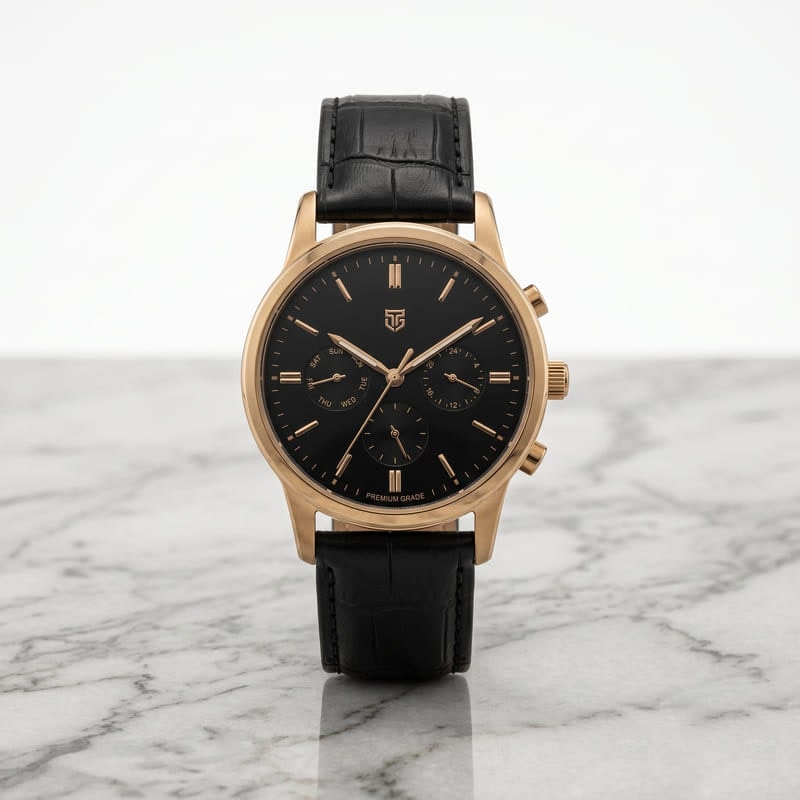 Premium watch on a soft surface
